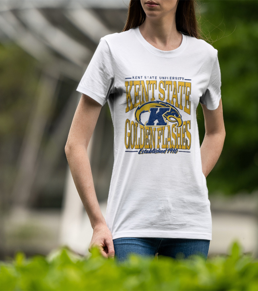 Kent State University Golden Flashes 1910 Blue Yellow Eagle T-Shirt