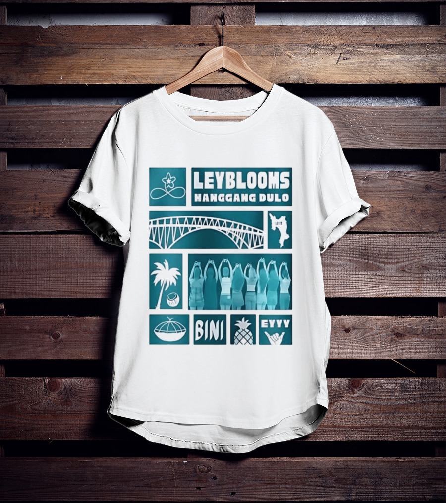Leyblooms Hanggang Dulo Bini Eyyy Leyte Bridge Palm Coconut Pineapple T-Shirt
