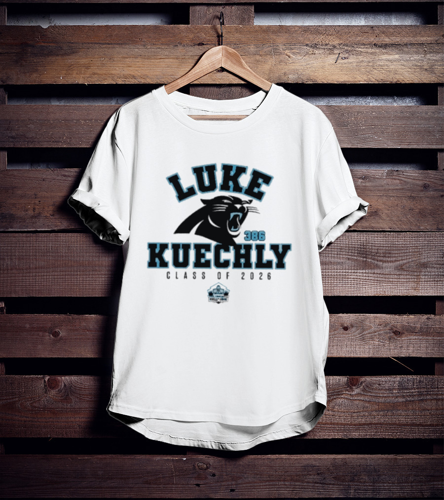 Luke Kuechly Panthers 386 Class Of 2026 Enshrinee Panthers T-Shirt
