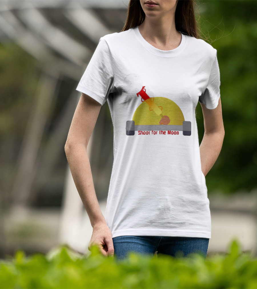 Shoot For The Moon Rocket Launcher Animation T-Shirt