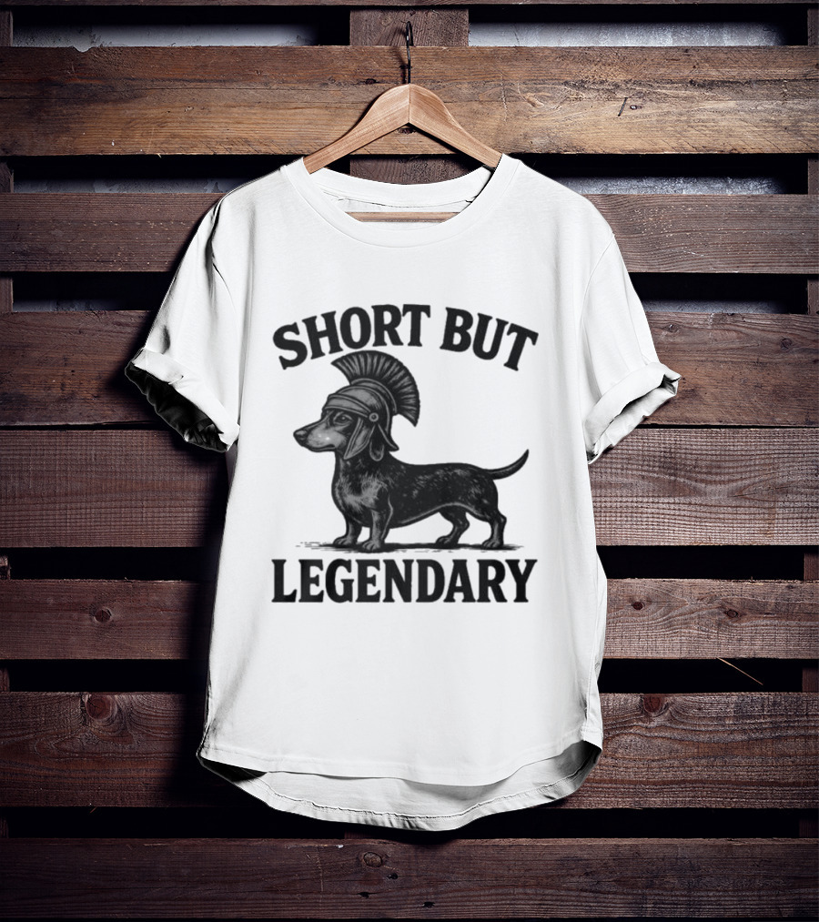 Short But Legendary Roman Warrior Wiener Dog T-Shirt