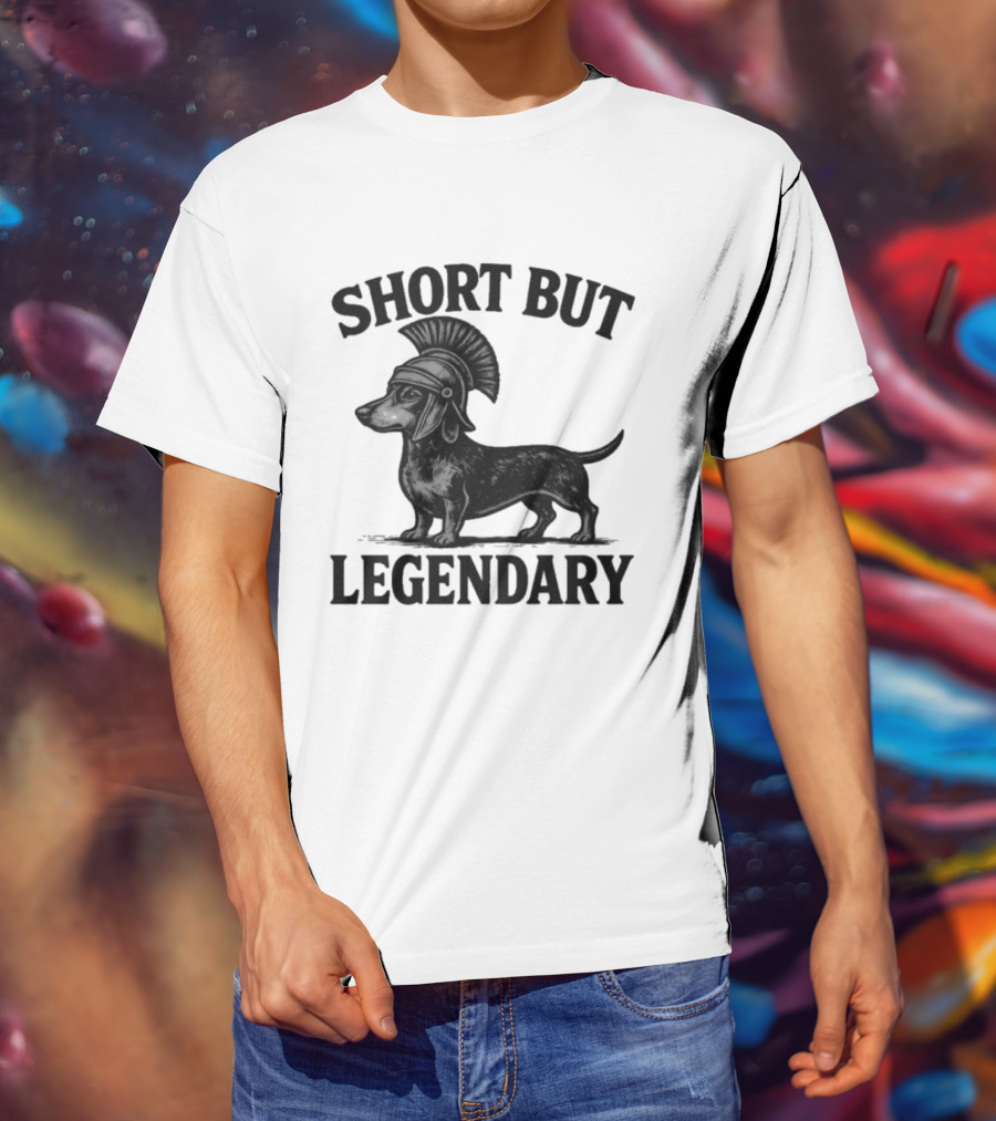 Short But Legendary Roman Warrior Wiener Dog T-Shirt