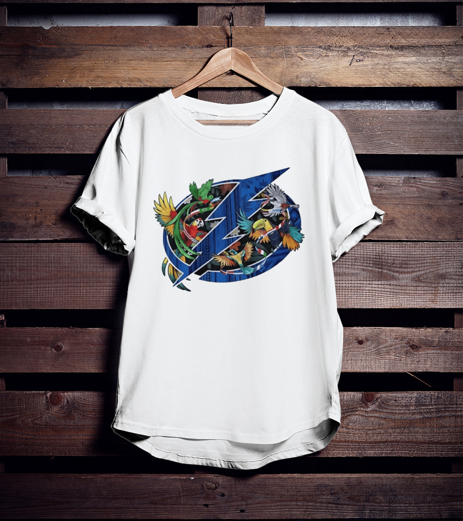 Tampa Bay Lightning NHL Tropical Birds Parrot Toucan Floridian T-Shirt