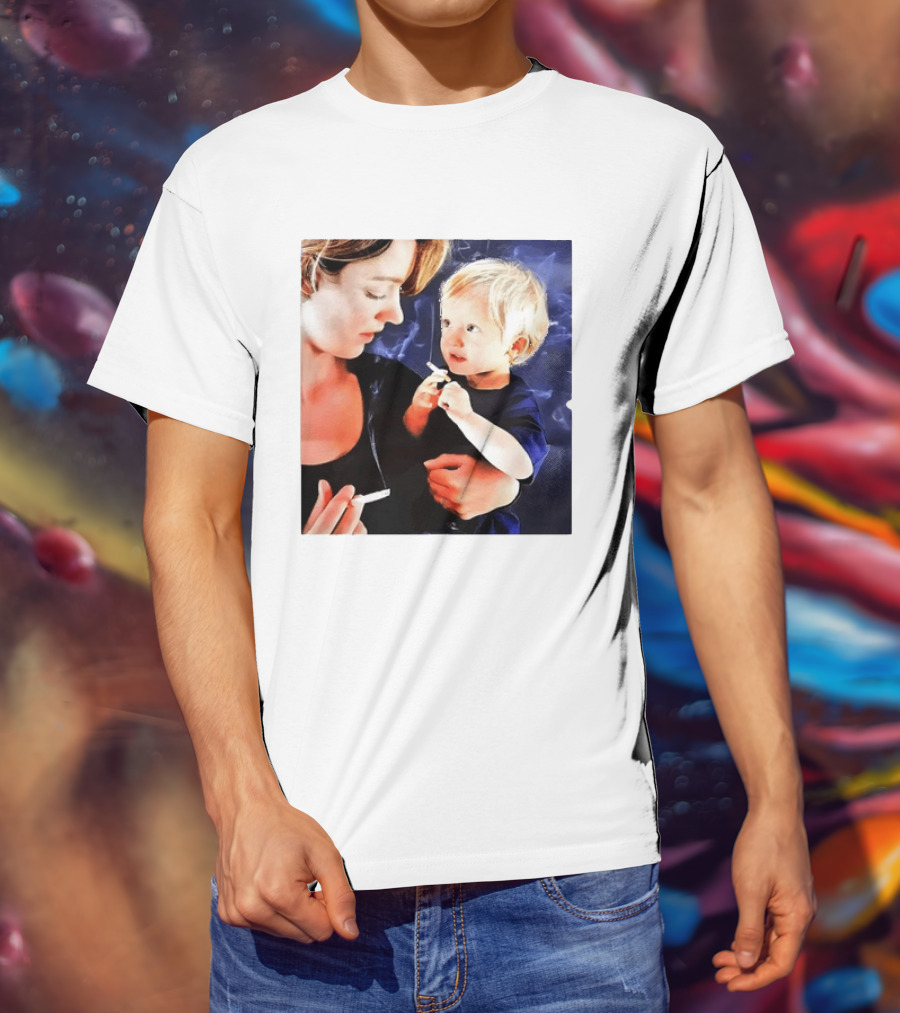 When You Light Up So Does He Anti Smoking Awareness T-Shirt