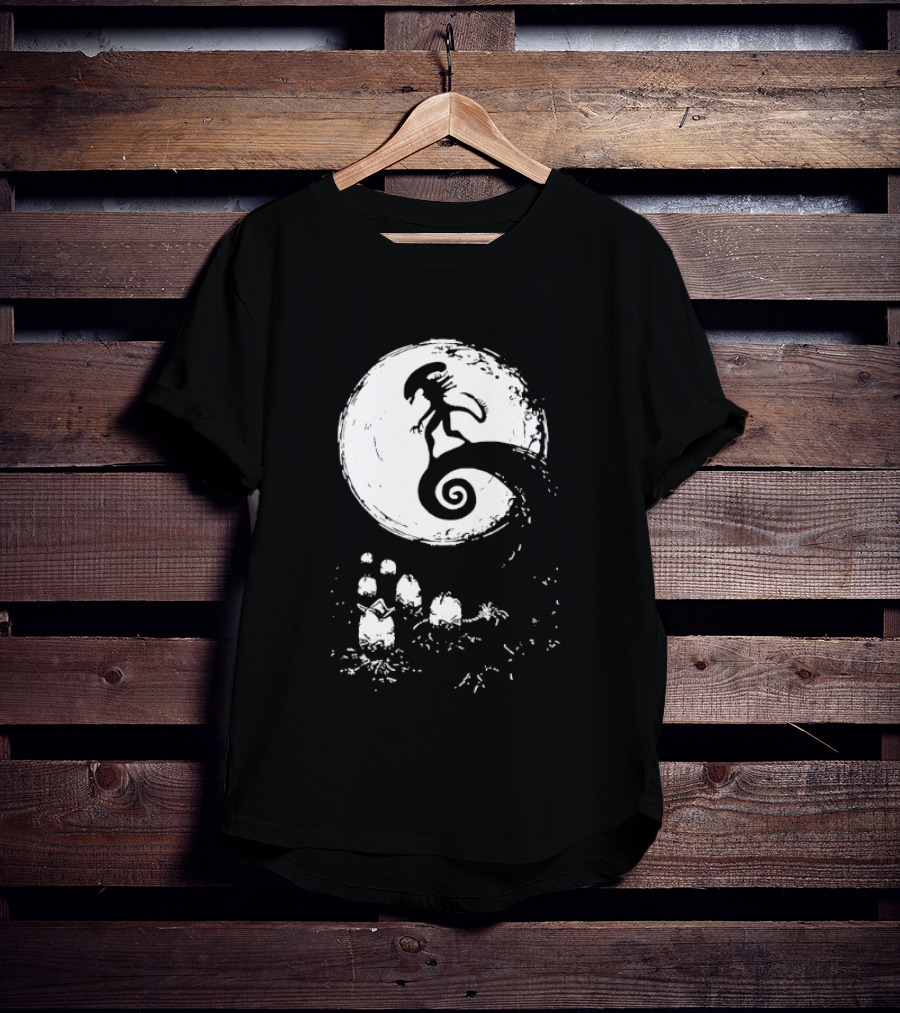 Alien Xenomorph Nightmare Before Christmas Mashup T-Shirt