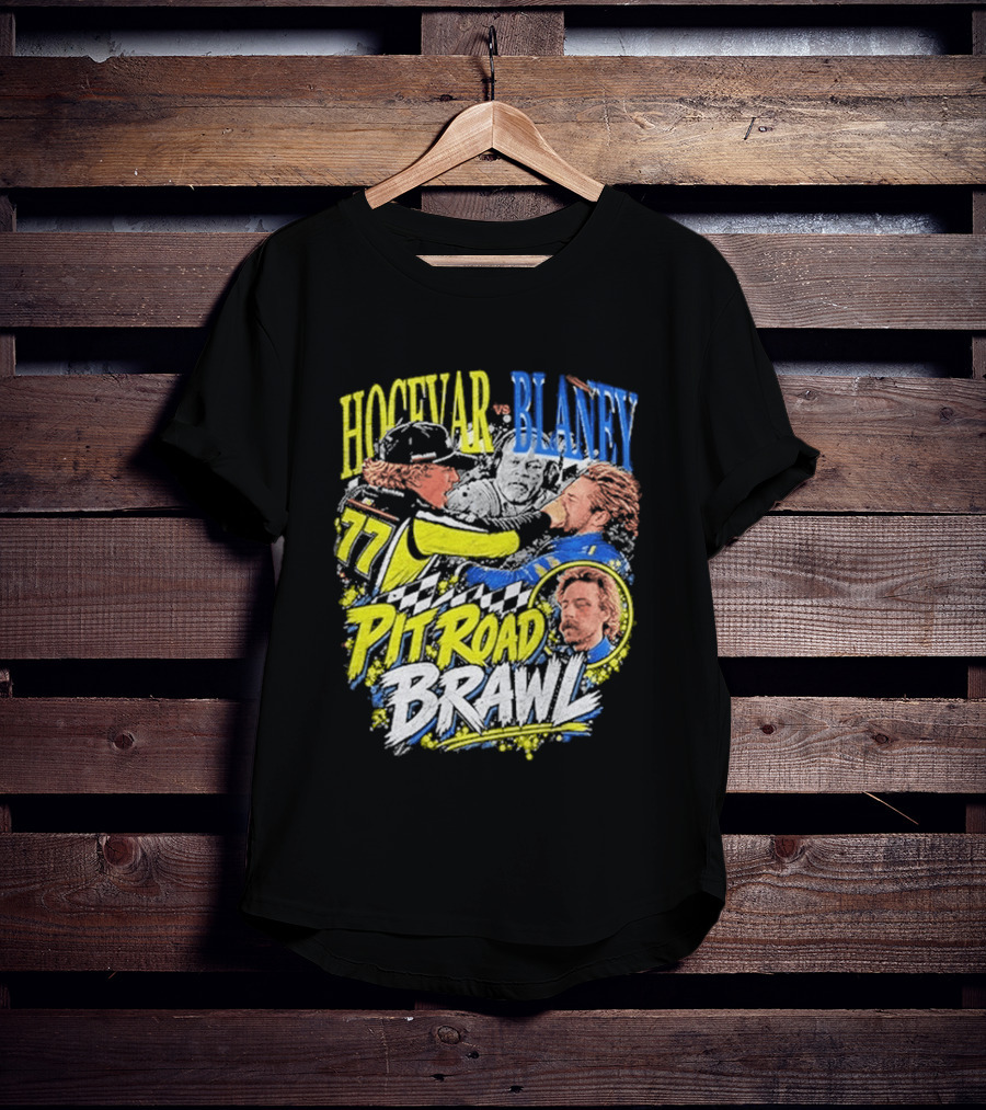Hocevar Blaney Pit Road Brawl Racing 77 T-Shirt