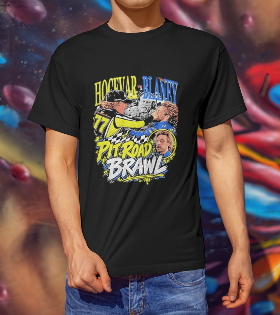 Hocevar Blaney Pit Road Brawl Racing 77 T-Shirt