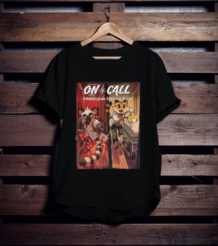 On Call A High Octane Strategy Co Op Lemur And Cat Doctors In Action T-Shirt