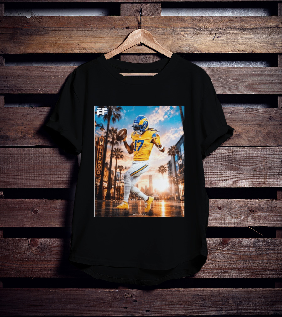 Los Angeles Rams Hollywood Davante Adams 17 Football Player T-Shirt