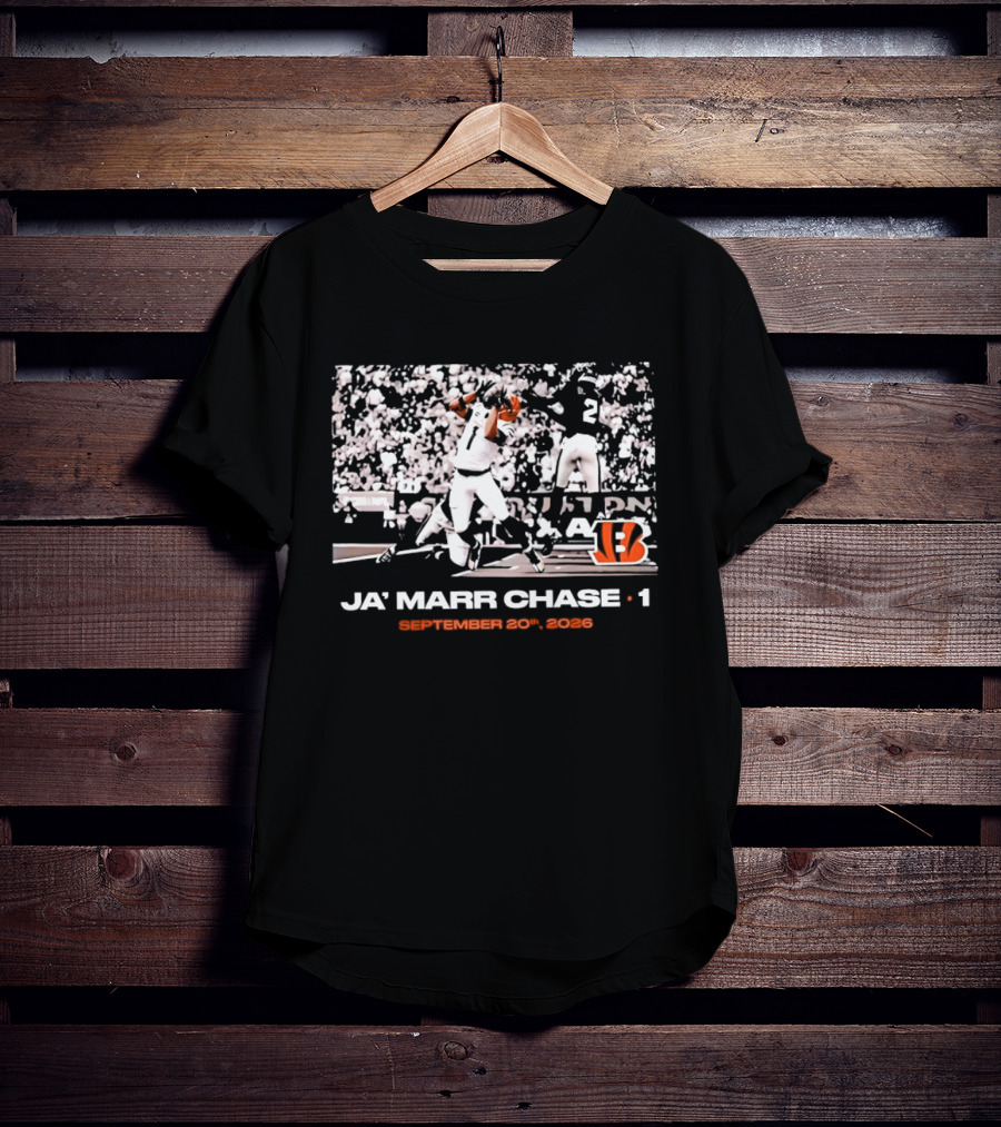 Ja'Marr Chase 1 Cincinnati Bengals September 20 2026 T-Shirt