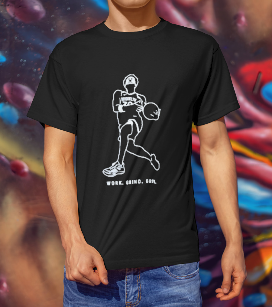 Julius Randle Basketball Work Grind Grow T-Shirt