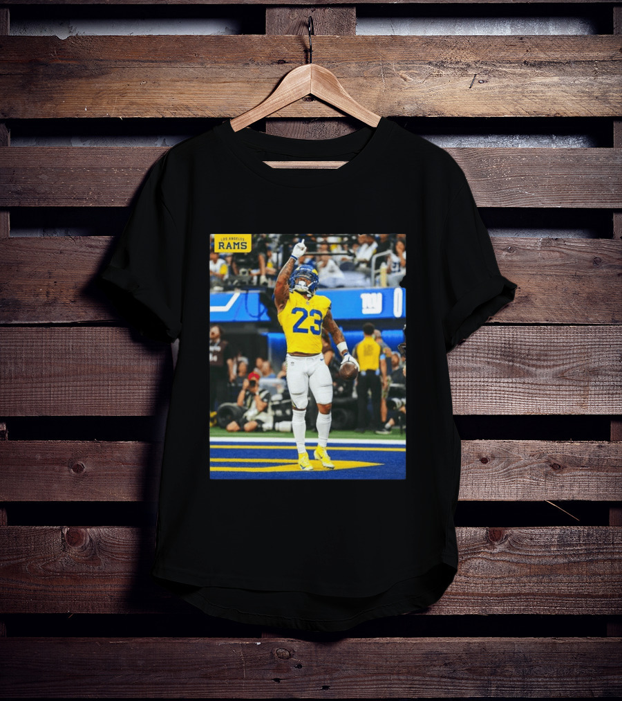 Los Angeles Rams Kamren Kinchens #23 NFL Football Jersey Celebration T-Shirt