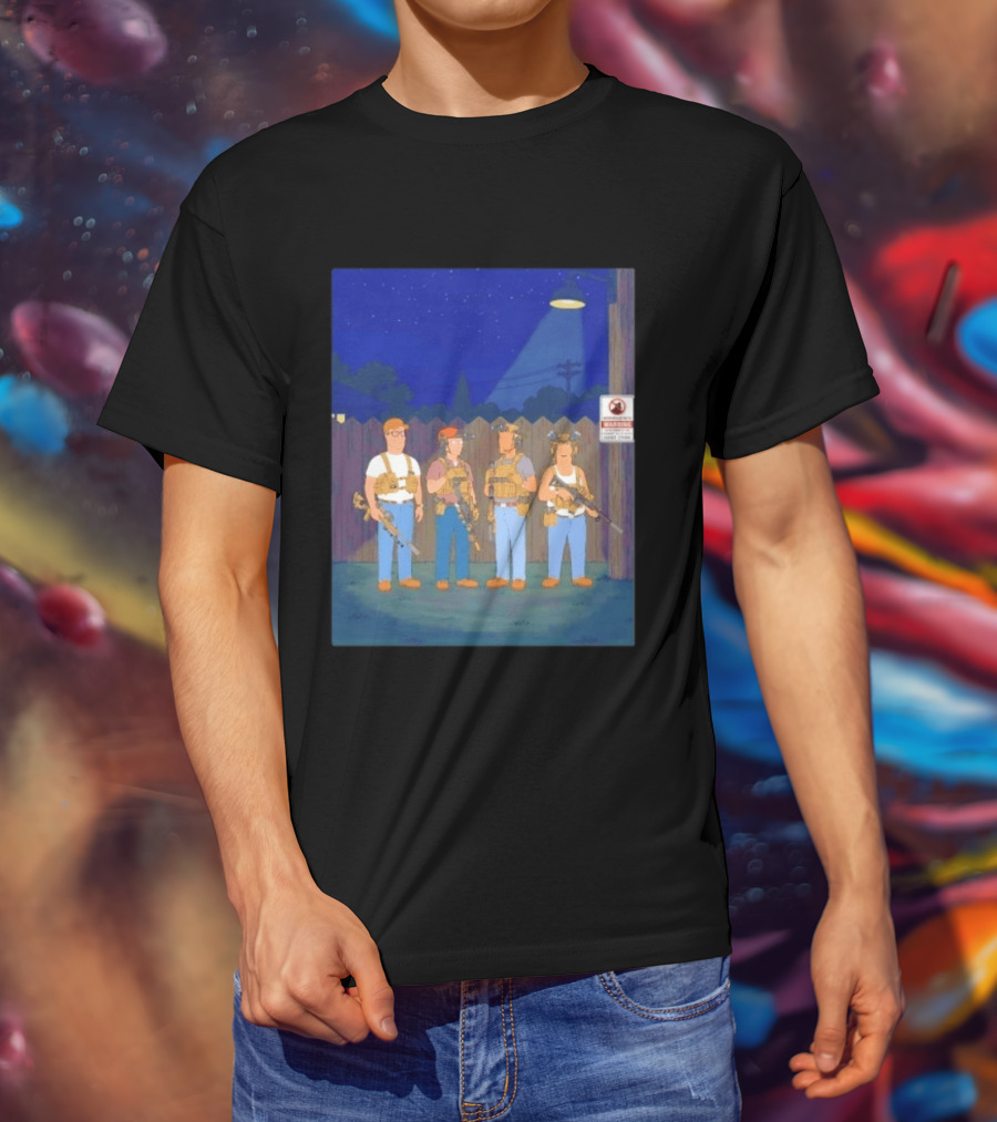 Neighborhood Tactical Squad Warning King Of The Hill T-Shirt