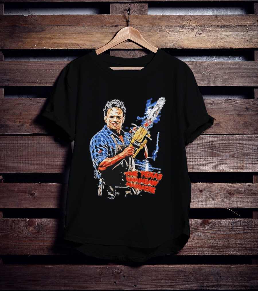 Texas Chainsaw Massacre Leatherface Chainsaw T-Shirt