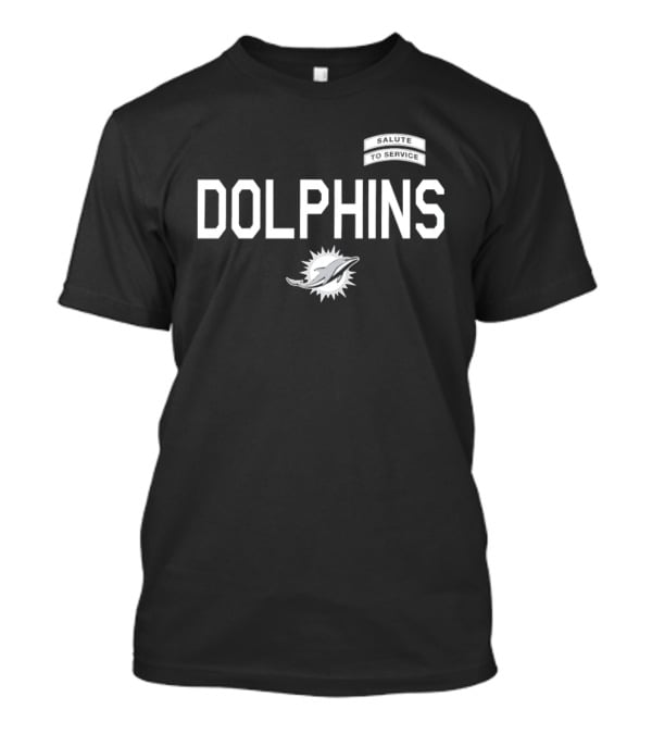 Miami Dolphins Salute To Service Dolphins Football T-Shirt