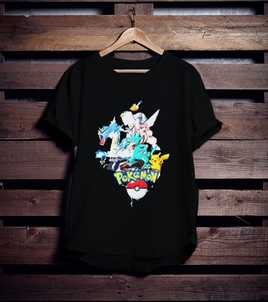 Pokemon Pikachu Gyarados Ralts Golduck Pelipper Dialga Poke Ball T-Shirt