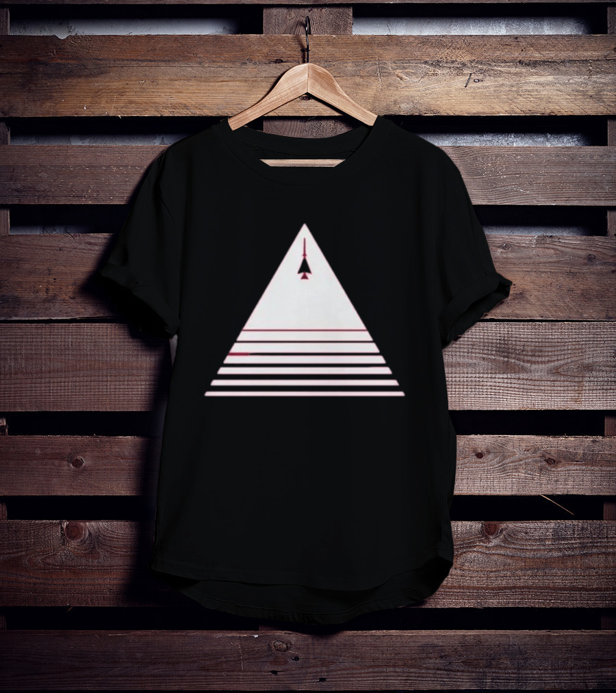 Stuart Fails To Save The Universe Stuart Bloom Jet Airplane Triangle Pyramid T-Shirt