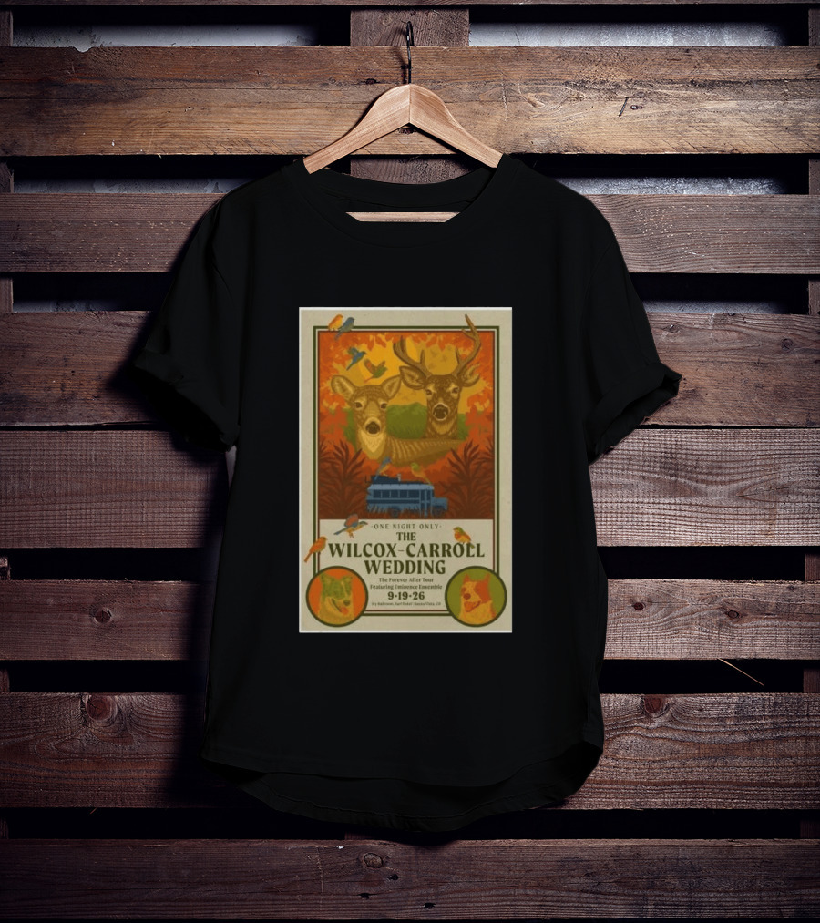 The Wilcox Carroll Wedding One Night Only Forever After Tour Featuring Eminence Ensemble September 19 2026 Colorado T-Shirt