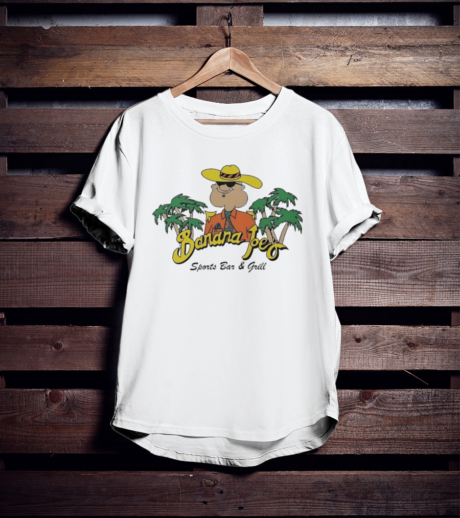 Banana Joe's Sports Bar & Grill Tropical Palm Island Vibes T-Shirt
