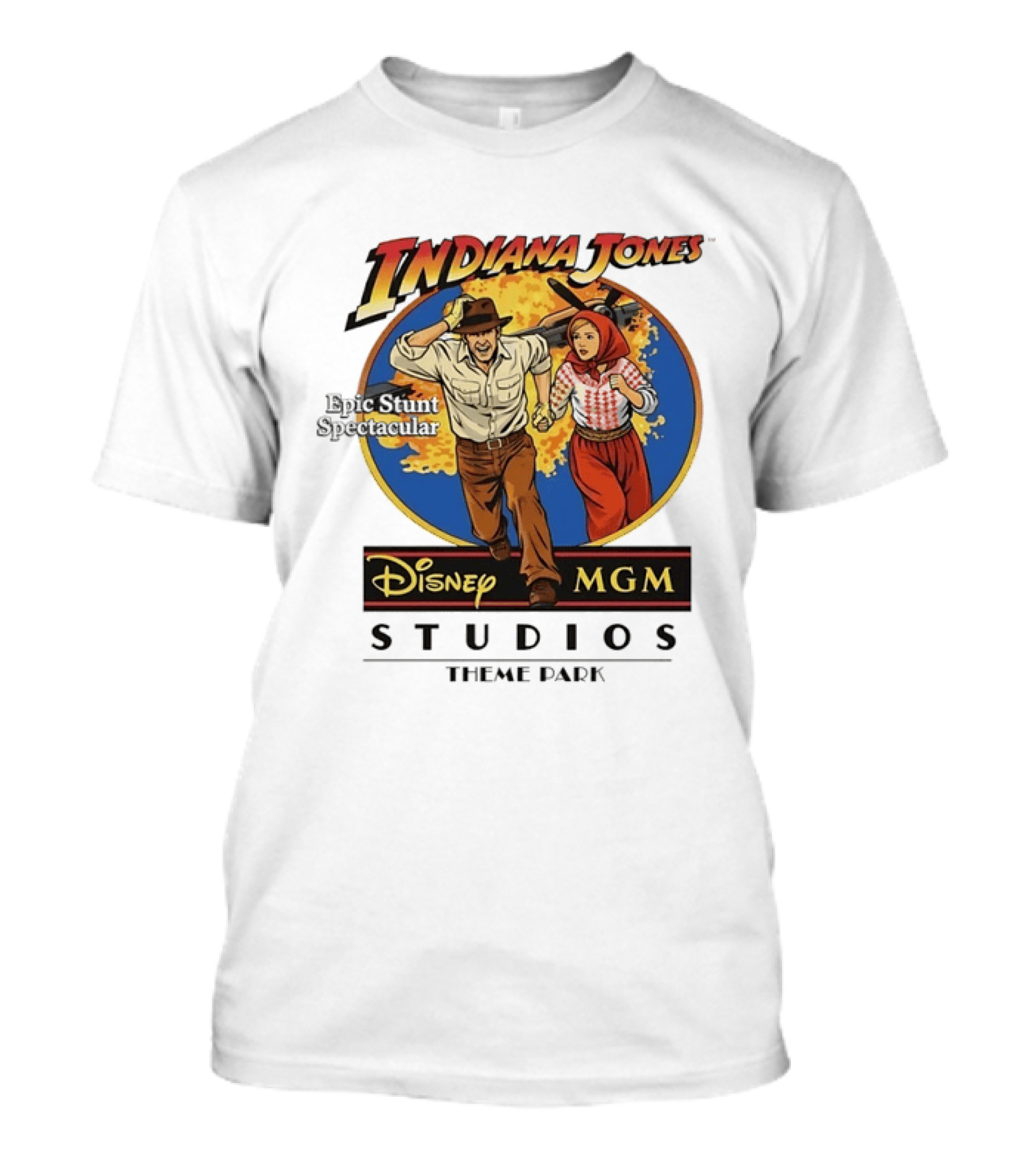 Indiana Jones Epic Stunt Spectacular Disney MGM Studios Theme Park T-Shirt
