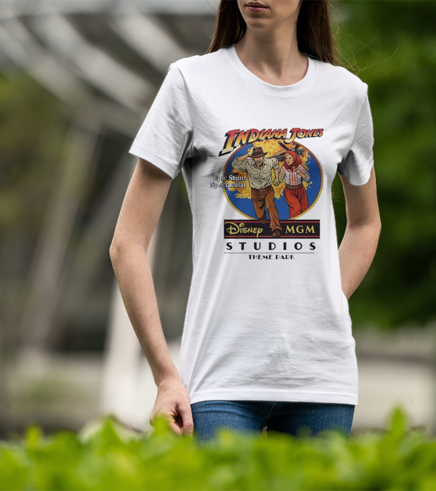 Indiana Jones Epic Stunt Spectacular Disney MGM Studios Theme Park T-Shirt