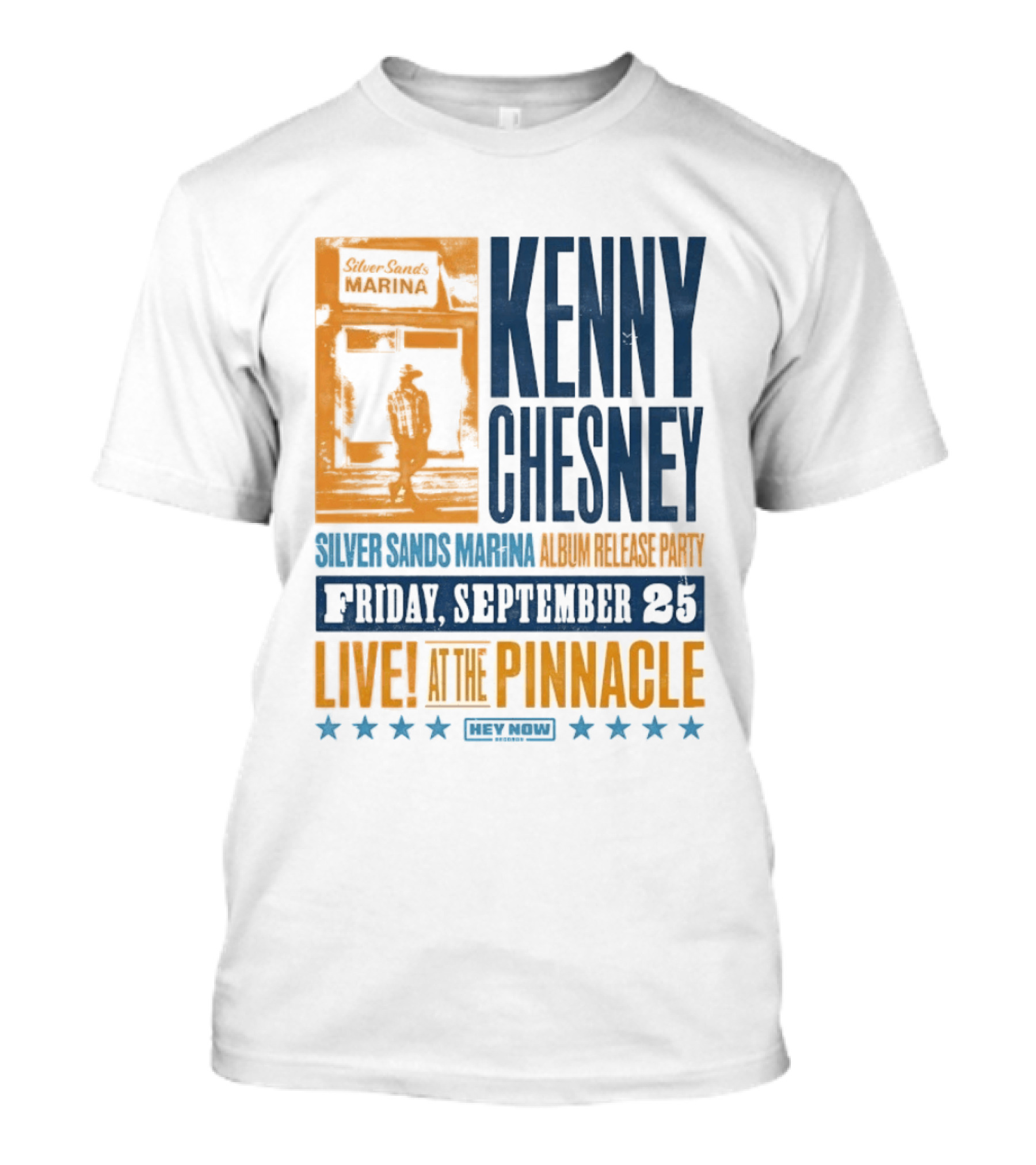 Kenny Chesney Silver Sands Marina Album Release Party Friday September 25 Live At The Pinnacle Stars T-Shirt
