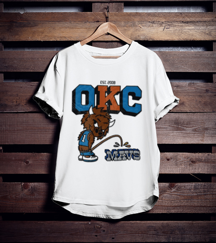 Oklahoma City Thunder Rumble On Dallas Mavericks Mavs Rivalry T-Shirt