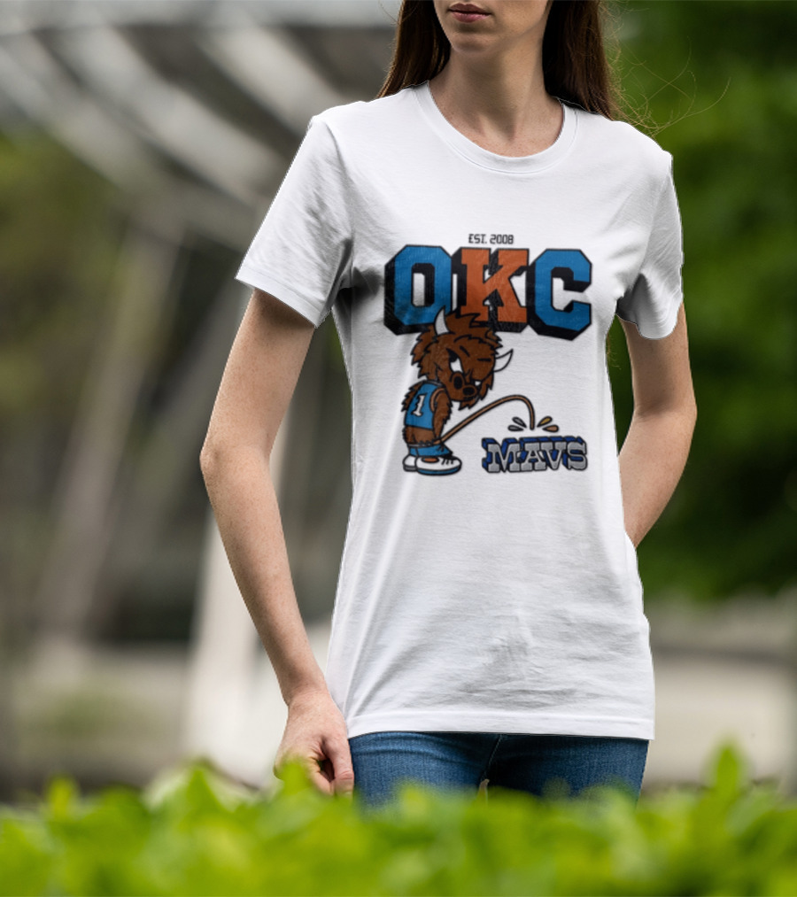Oklahoma City Thunder Rumble On Dallas Mavericks Mavs Rivalry T-Shirt