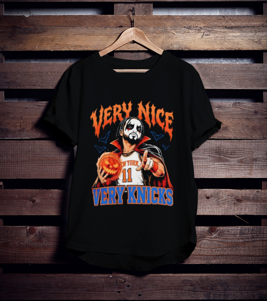 Jalen Brunson New York 11 Very Nice Very Knicks Halloween T-Shirt