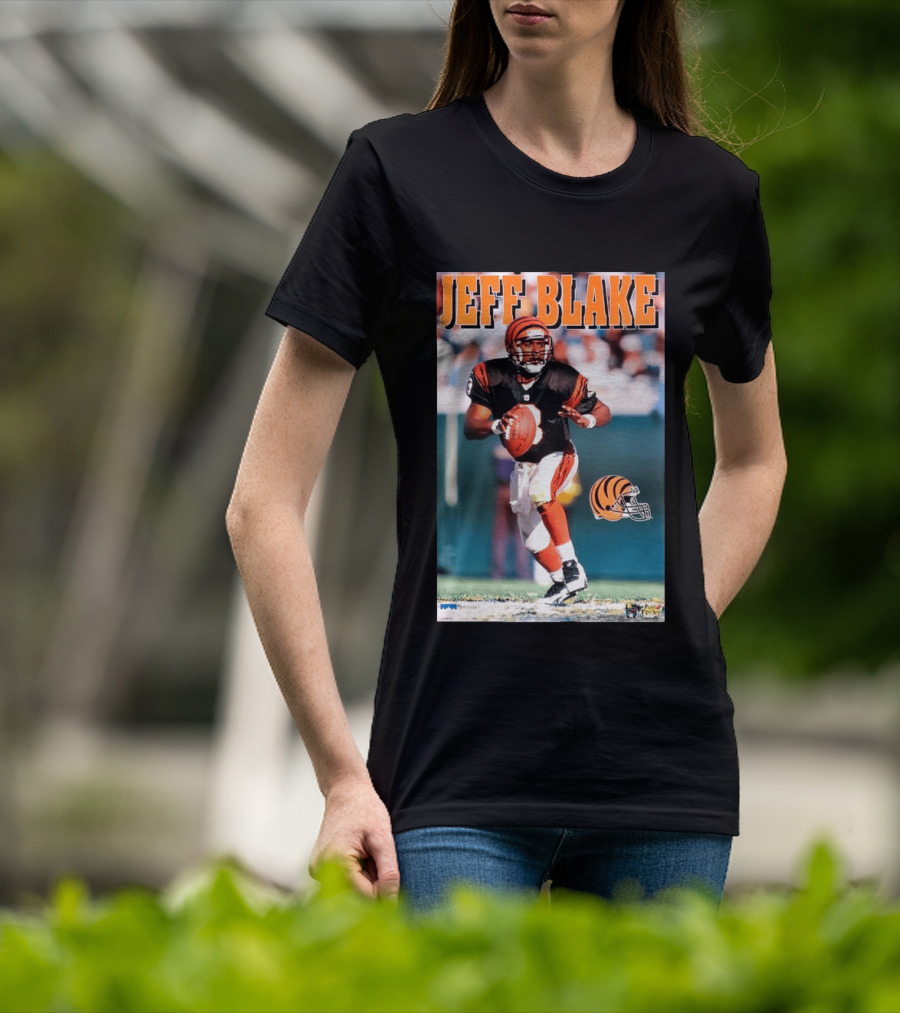 Cincinnati Bengals Jeff Blake Quarterback Action NFL Football T-Shirt