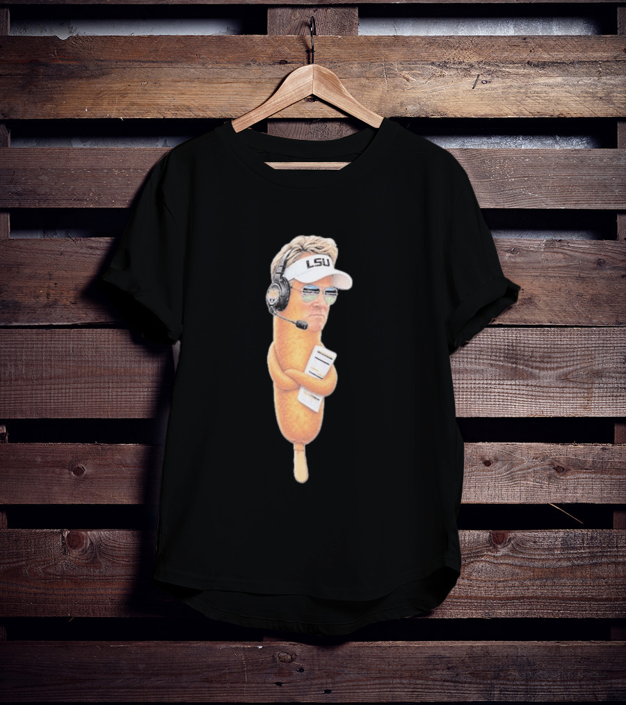 Lane Kiffin Ole Miss LSU Football Meme Corn Dog Headset T-Shirt