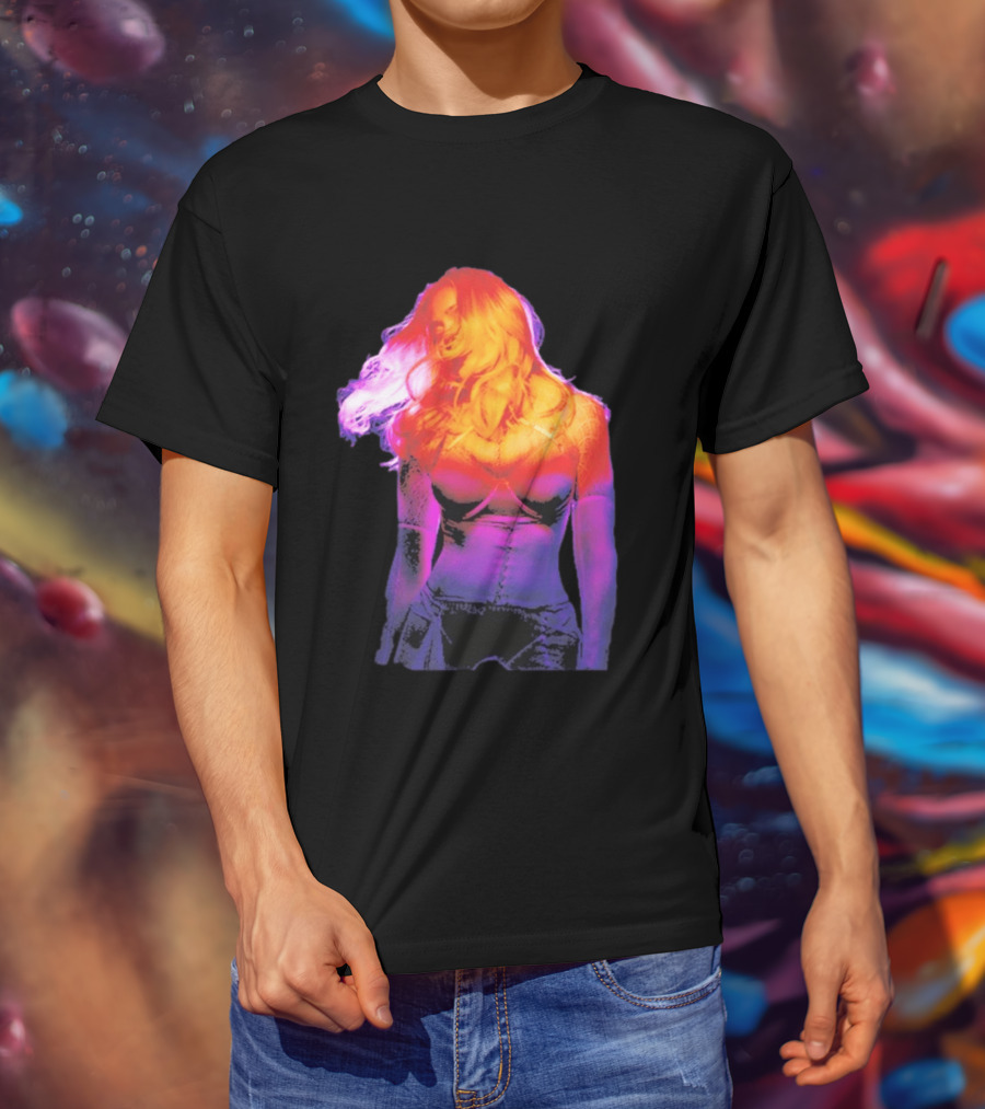 Madonna My Sins Are My Savior Neon Effect T-Shirt