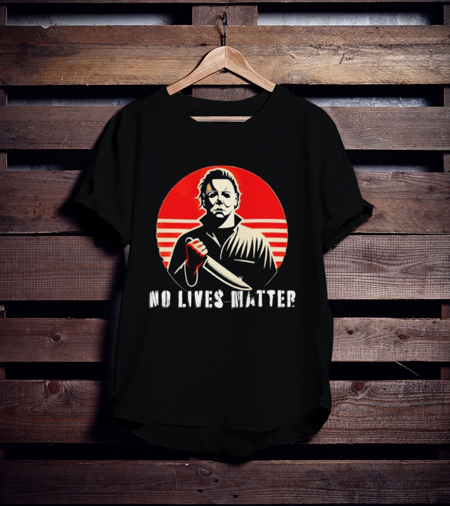 Michael Myers No Lives Matter Knife Icon Horror Movie T-Shirt