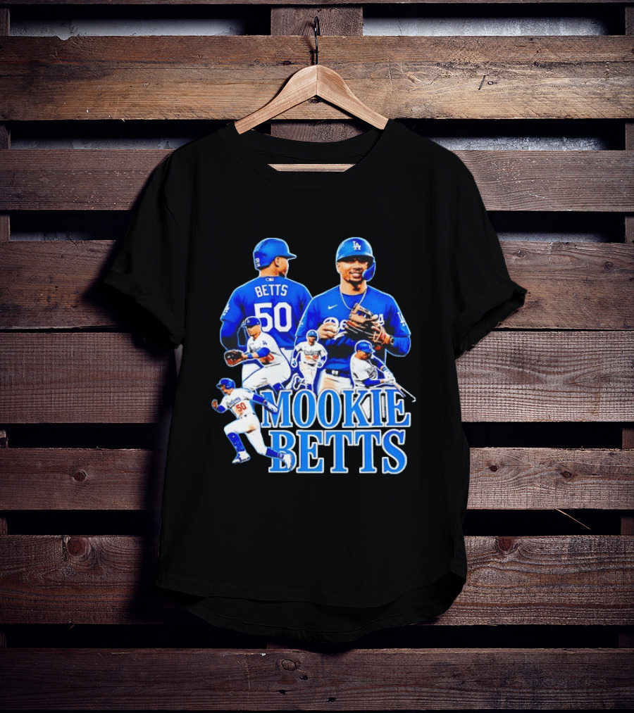 Mookie Betts 50 Los Angeles Dodgers MLB Players T-Shirt