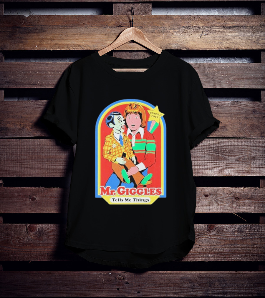 Mr Giggles Cursed Toys Tells Me Things T-Shirt