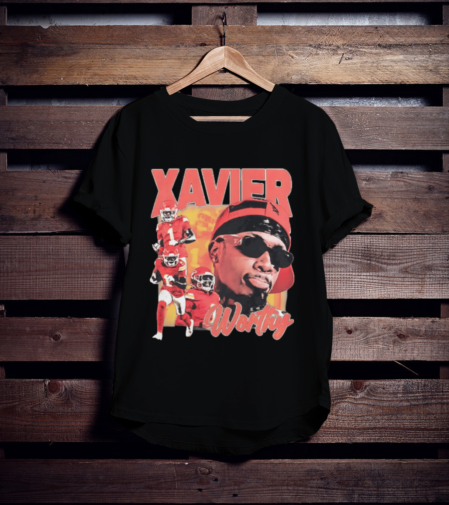 Xavier Worthy Kansas City Chiefs Football Player T-Shirt