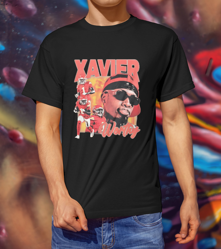 Xavier Worthy Kansas City Chiefs Football Player T-Shirt