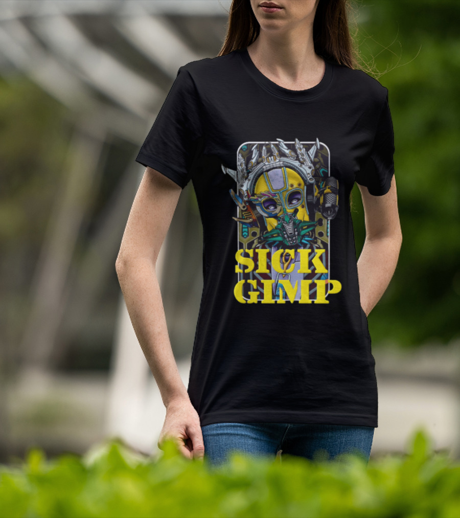 Sick Gimp Cybernetic Masked Figure Futuristic T-Shirt