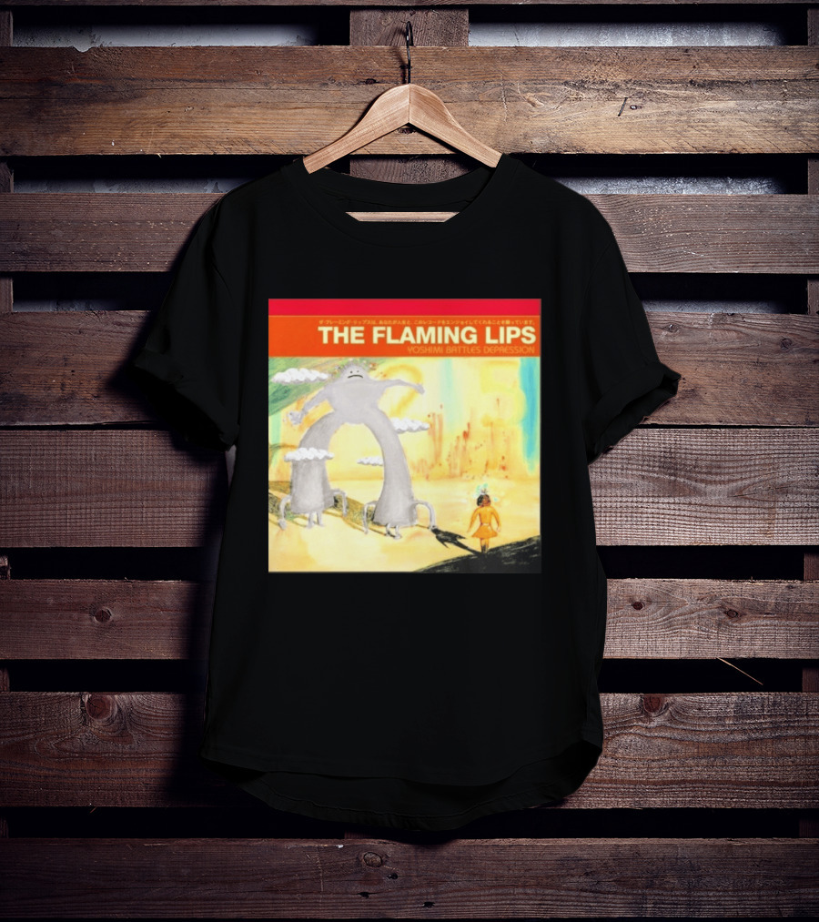 The Flaming Lips Yoshimi Battles Depression Mystery Creature And Girl In Fantasy World T-Shirt