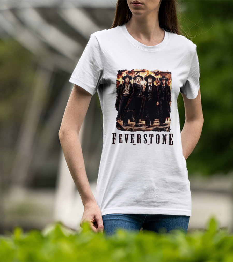 Feverstone Western Outlaw Group Cowboy Gunslinger T-Shirt