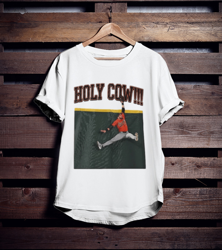 Holy Cow Colton Cowser Baltimore Orioles Catch 2026 T-Shirt