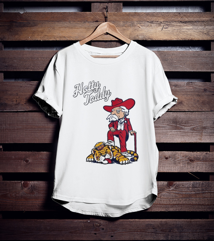 Hotty Toddy Ole Miss Mascot Triumph Over LSU Tiger 2026 T-Shirt