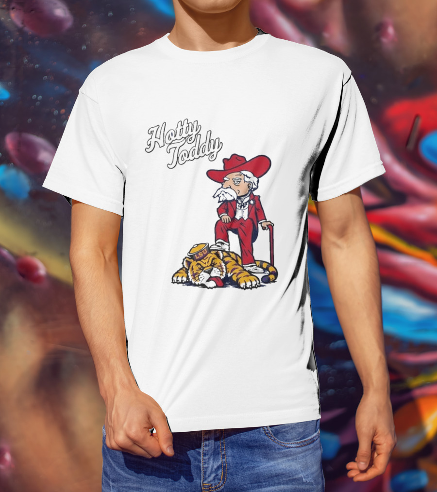 Hotty Toddy Ole Miss Mascot Triumph Over LSU Tiger 2026 T-Shirt