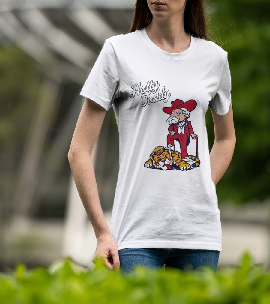 Hotty Toddy Ole Miss Mascot Triumph Over LSU Tiger 2026 T-Shirt