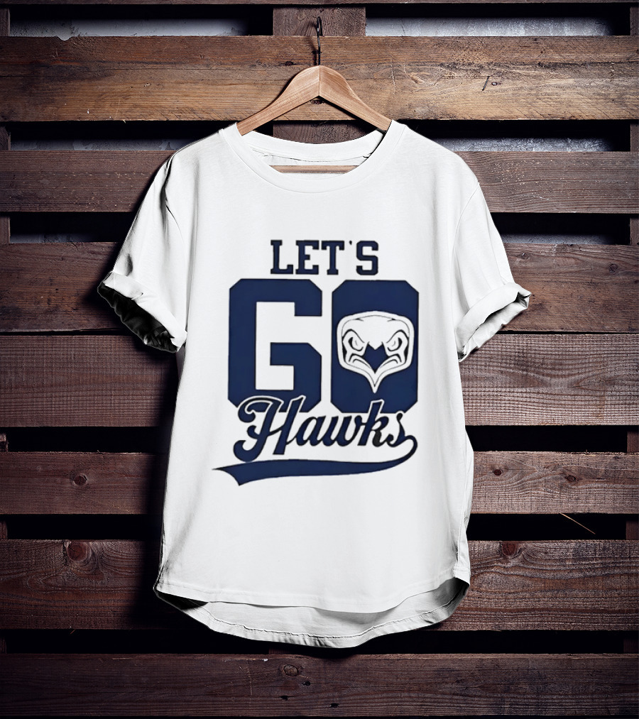 Let's Go Hawks Sports Team Cheer Owl T-Shirt