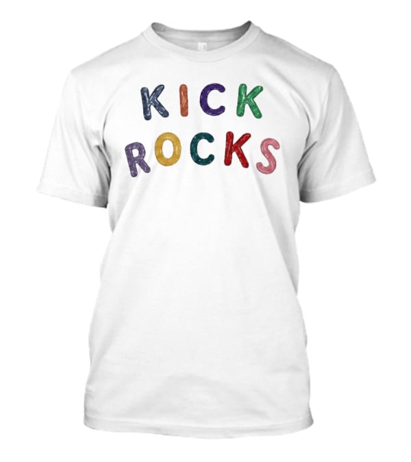 Sophie Cunningham Kick Rocks Colorful Letters T-Shirt