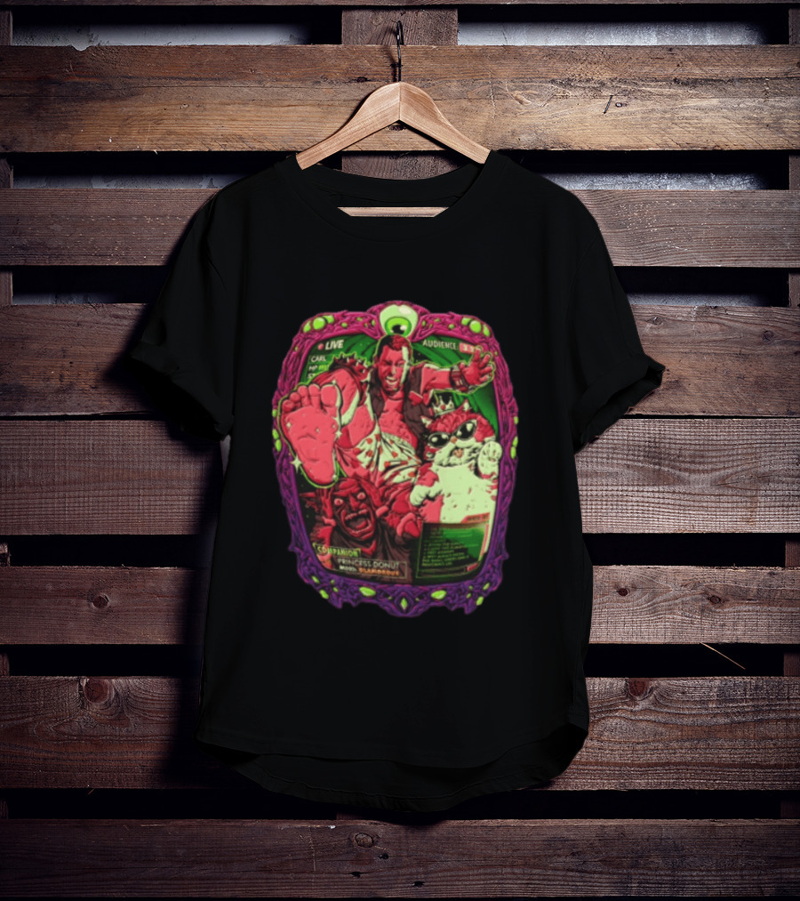 Live Audience Carl Princess Donut Dungeon Crawler Cat Goblin T-Shirt