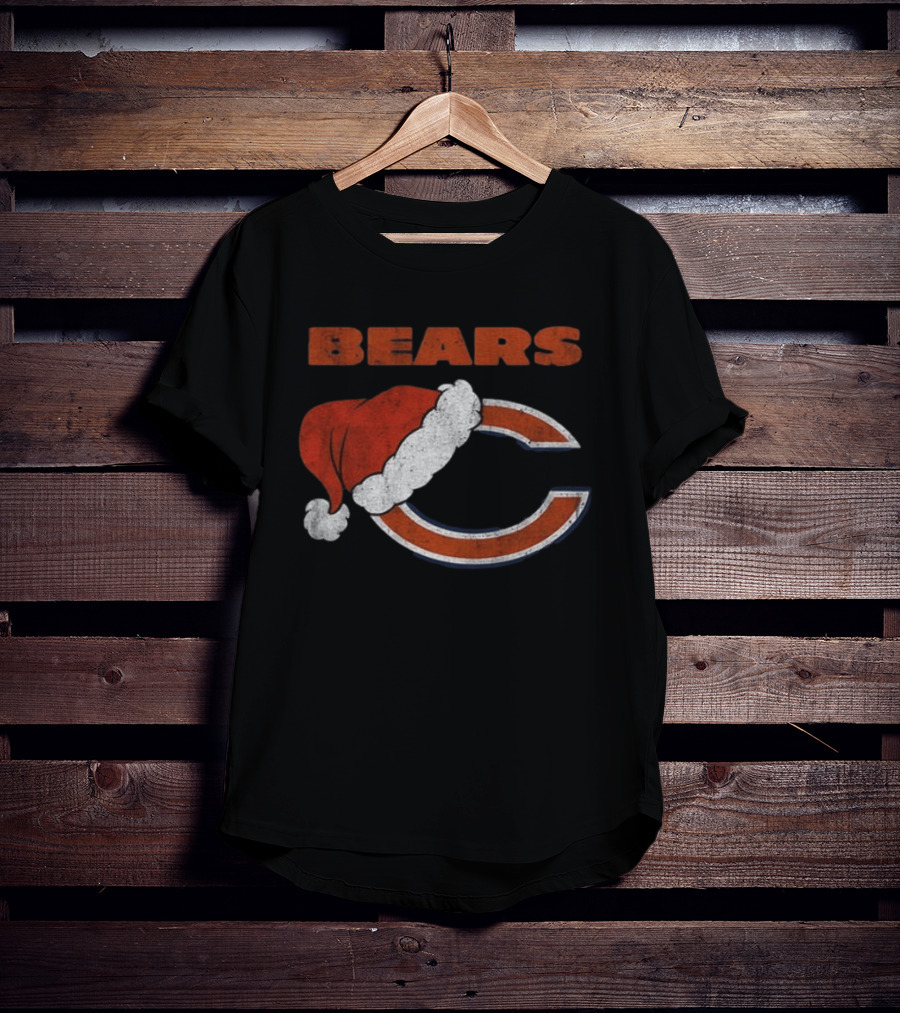 Chicago Bears Santa Hat Christmas 2026 T-Shirt