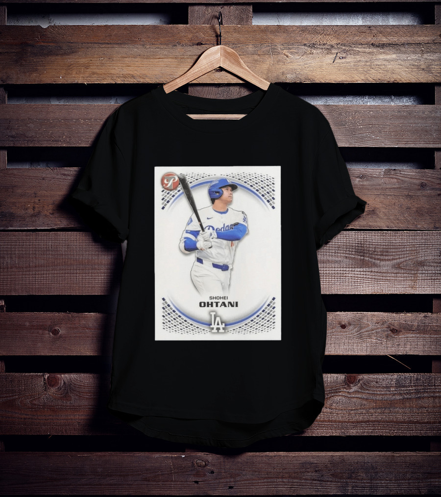 Shohei Ohtani Los Angeles Dodgers LA Number 28 Refractor 2006 T-Shirt