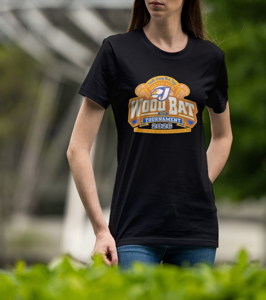 South Jersey Blue Jays Backyard Brawl Wood Bat Tournament 2026 Swedesboro NJ September 18 20 T-Shirt